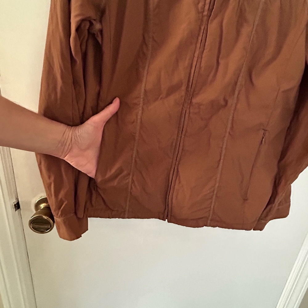 Pendleton Chocolate Brown Full Zip Windbreaker Wi… - image 3